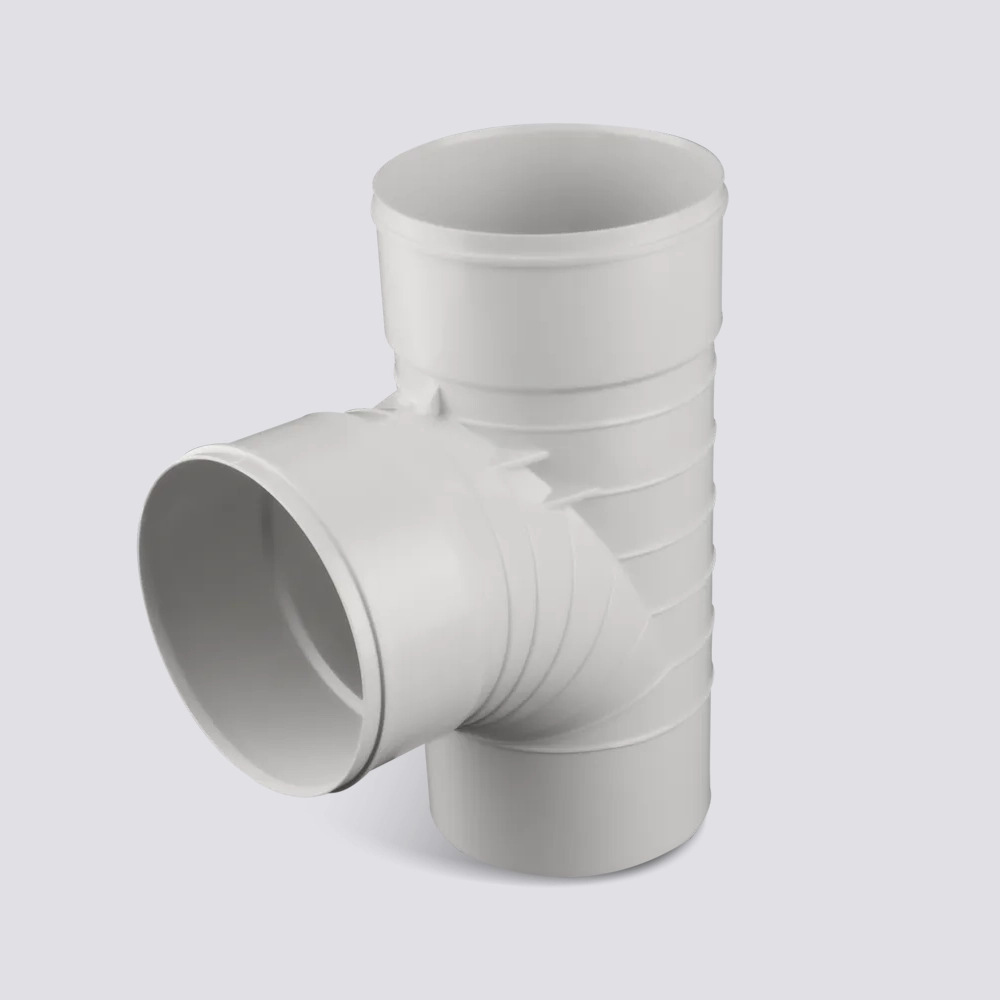 سه راهی 87 درجه خم دار U-PVC - Giti Pasand